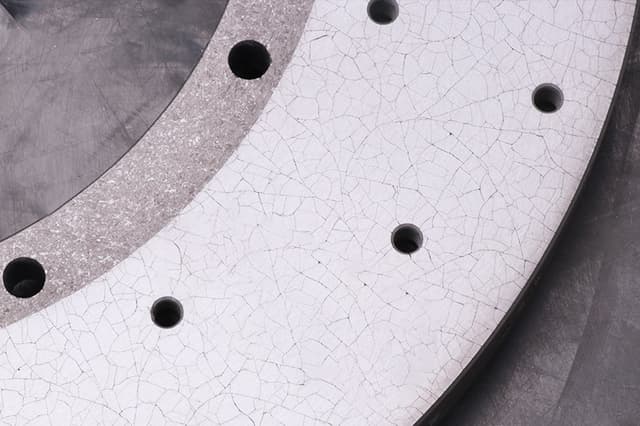 Carbon ceramic friction face and working texture.